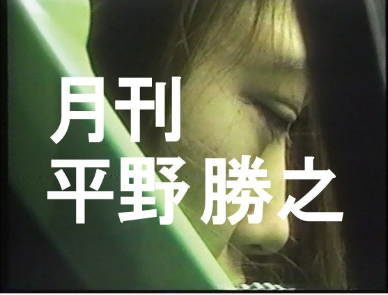 『月刊 平野勝之』(第二回)『ザ・きもだめし 飛んで火に入るAVギャル』+『アブノーマル志願 柔肌(からだ)に教えて2』 平野勝之ロゴ