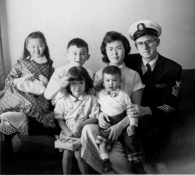 1960 Bellwood, Illinois, Karen, Ken, Emmy, Steve, Debra and Stanley